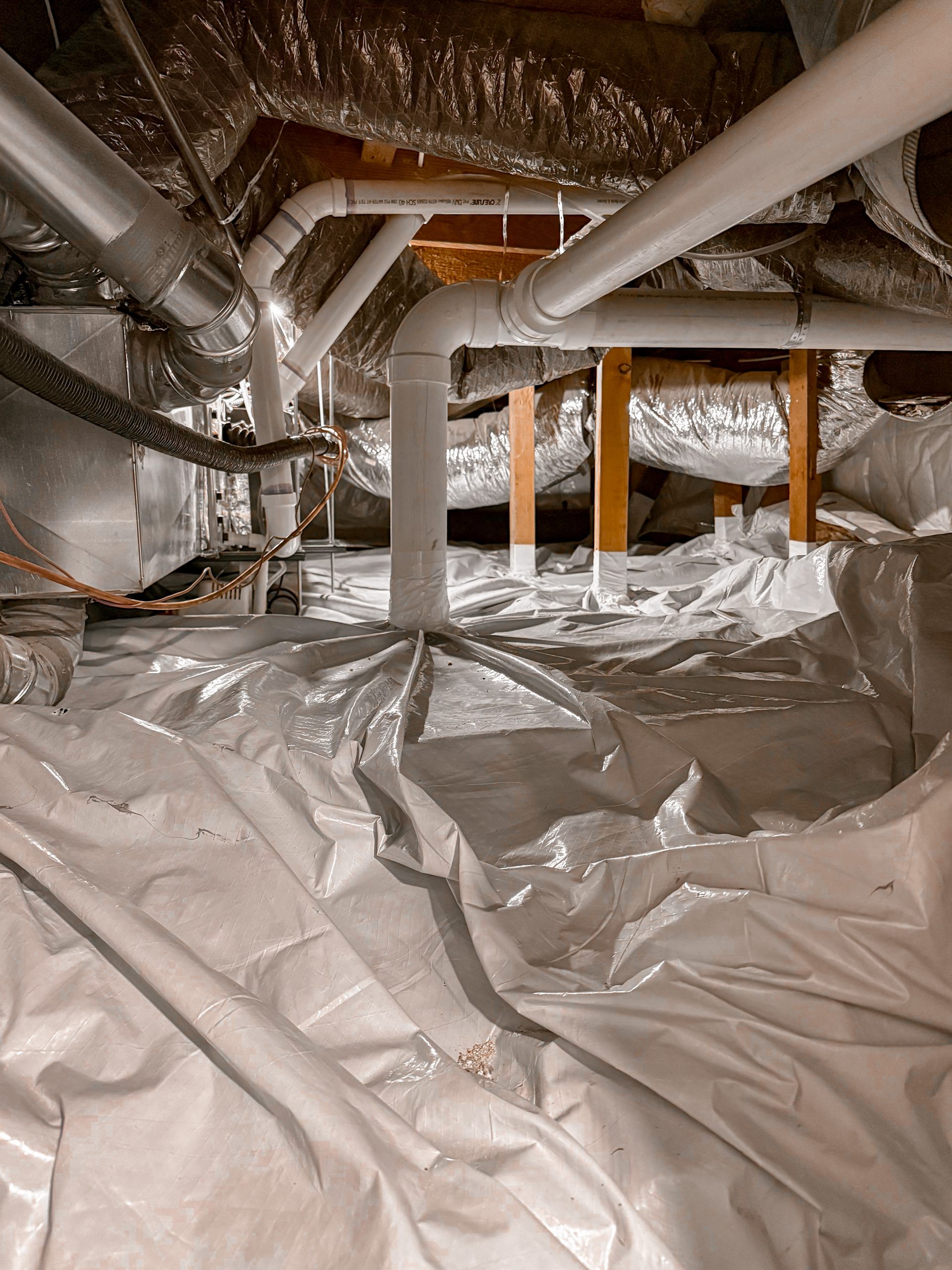 an original image of a crawlspace encapsulation done by Colorado Radon Company